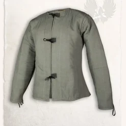 Mytholon 15de Eeuwse Gambeson Aulber, Olijfgroen Canvas