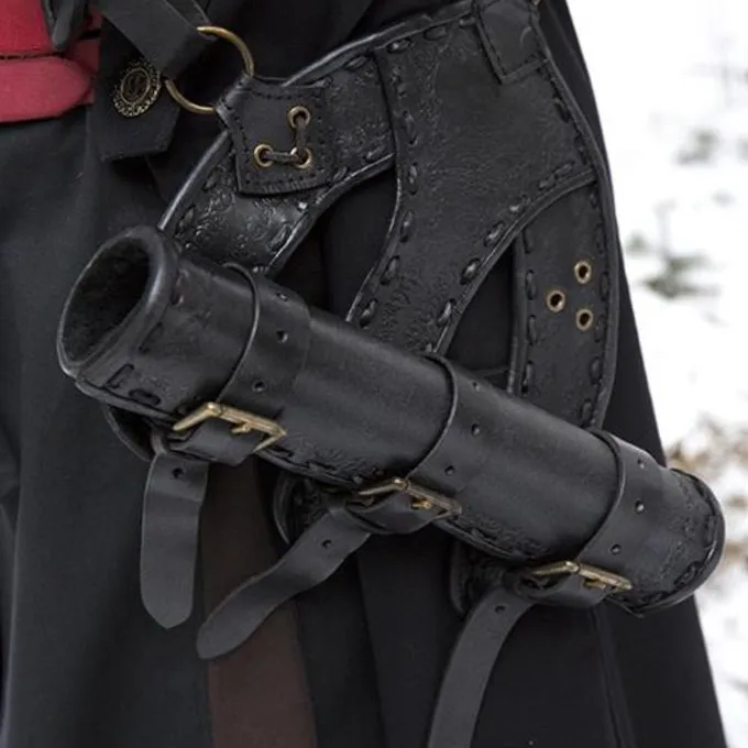 Epic Armoury Bandelier Zeven Zeeën, Zwart 2 Epic Armoury Bandelier Zeven Zeeën, Zwart - Afbeelding 2