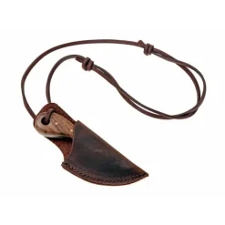 Damascusstalen Nekmes Met Houten Handvat 6 Damascusstalen Nekmes Met Houten Handvat -Viking zwaarden Winkel damascusstalen nekmes met houten handvat 2