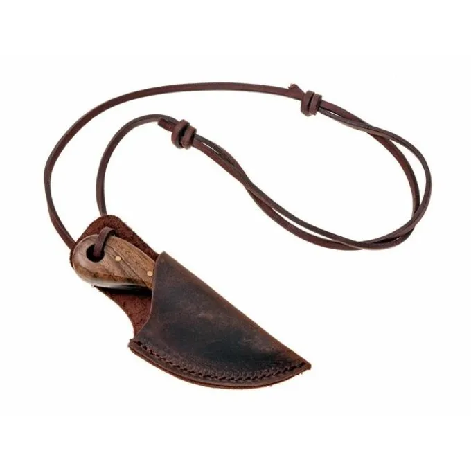 Damascusstalen Nekmes Met Houten Handvat 3 Damascusstalen Nekmes Met Houten Handvat - Afbeelding 3