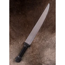 Deepeeka Donkere Vikingsax Met Staaldraad Grip -Viking zwaarden Winkel donkere vikingsax met staaldraad grip 2