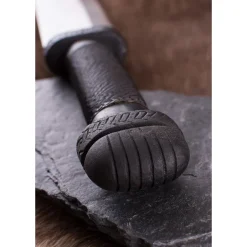 Deepeeka Donkere Vikingsax Met Staaldraad Grip -Viking zwaarden Winkel donkere vikingsax met staaldraad grip 4