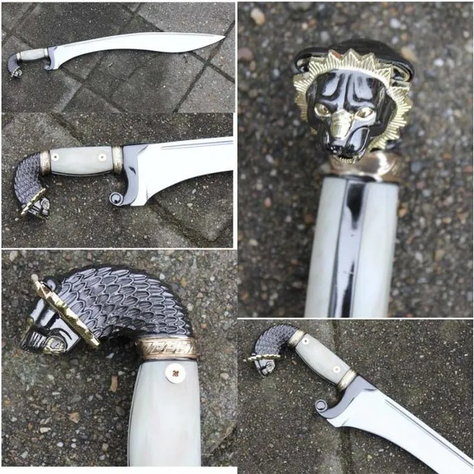 Falcata Met Leeuwenkop 2 Falcata Met Leeuwenkop - Afbeelding 2