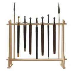 Houten Standaard Voor Zwaarden En Paalwapens