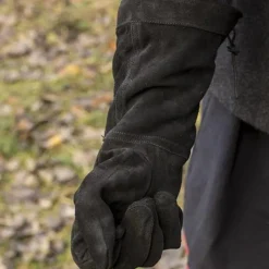 Epic Armoury Leren Vechthandschoenen Suede, Zwart -Viking zwaarden Winkel leren vechthandschoenen suede zwart 2