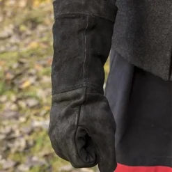 Epic Armoury Leren Vechthandschoenen Suede, Zwart -Viking zwaarden Winkel leren vechthandschoenen suede zwart 3