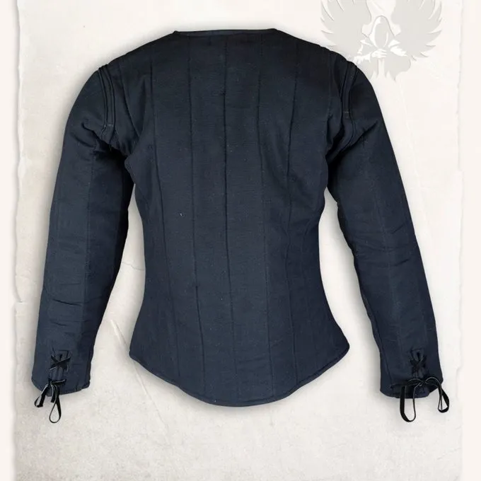 Mytholon Linnen Gambeson Aulber Zwart 4 Mytholon Linnen Gambeson Aulber Zwart - Afbeelding 4