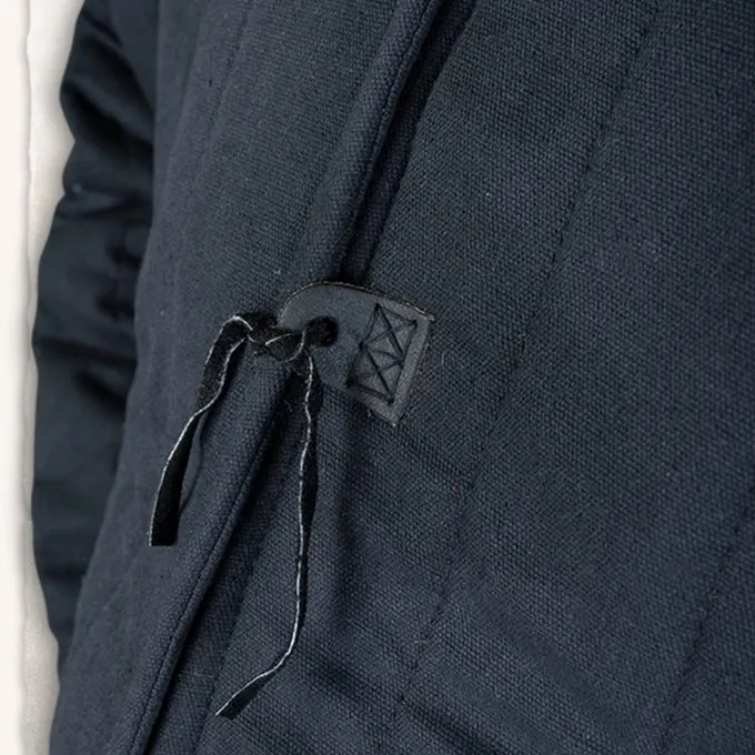 Mytholon Linnen Gambeson Aulber Zwart 5 Mytholon Linnen Gambeson Aulber Zwart - Afbeelding 5