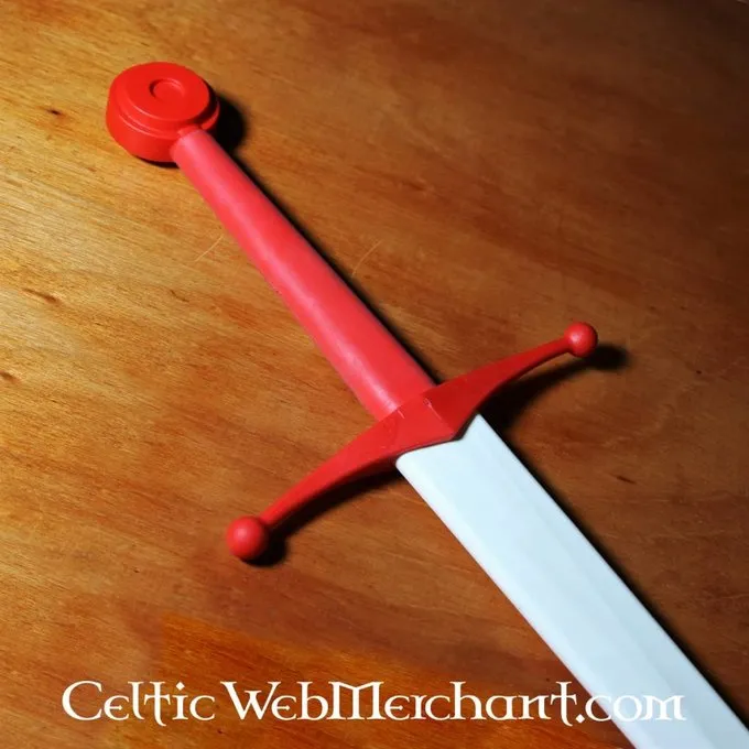 Red Dragon Ronde Pommel Voor Trainingszwaard Rood 4 Red Dragon Ronde Pommel Voor Trainingszwaard Rood - Afbeelding 4