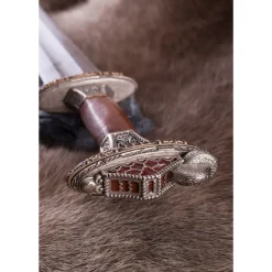 Deepeeka Vendelzwaard Uppsala 7de-8ste Eeuw, Vertind Gevest, Damast -Viking zwaarden Winkel vendelzwaard uppsala 7de 8ste eeuw vertind gevest 10