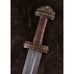 Deepeeka Vikingzwaard Eiland Eigg Damascusstaal, Leren Grip 8 Deepeeka Vikingzwaard Eiland Eigg Damascusstaal, Leren Grip -Viking zwaarden Winkel vikingzwaard eiland eigg damascusstaal leren grip 2