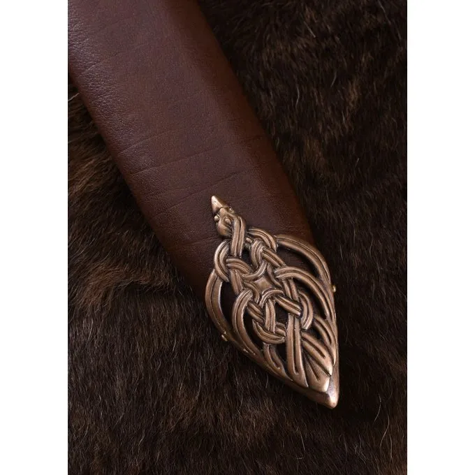 Deepeeka Vikingzwaard Eiland Eigg Damascusstaal, Leren Grip 6 Deepeeka Vikingzwaard Eiland Eigg Damascusstaal, Leren Grip - Afbeelding 6